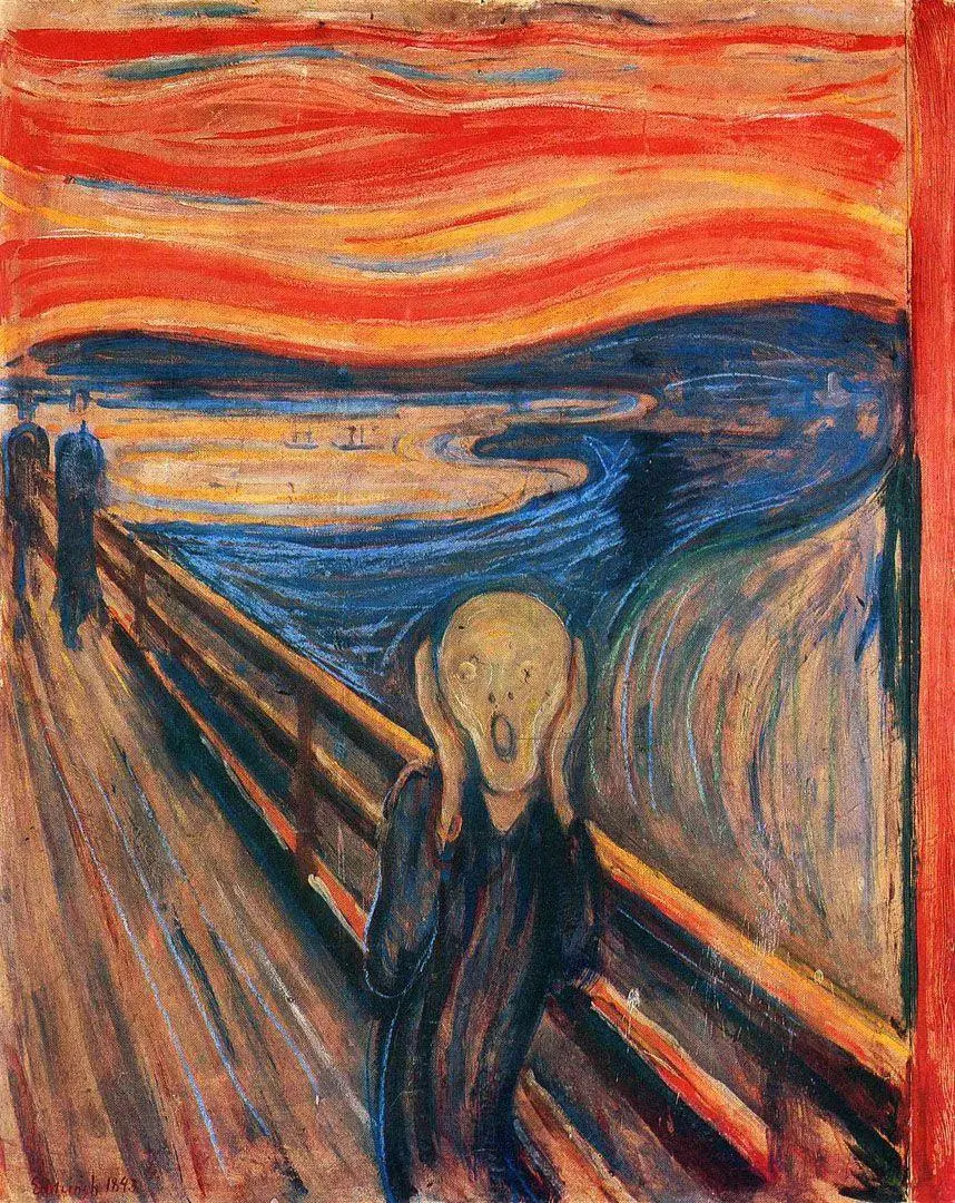 A picture of a talking painting from Edvard Munch's most famous works