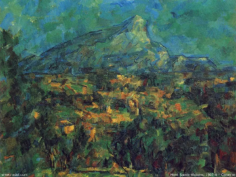 Image of a painting by Paul Cézanne, a modern post-impressionist painter
