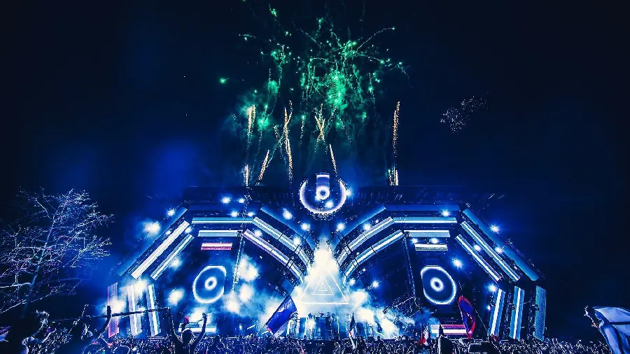 Stock of a music festival in high resolution for computer background 