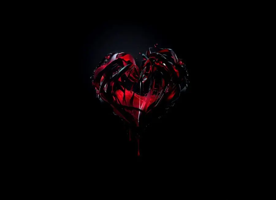 Download free and full HD quality photo of bloody hand with black wallpaper 