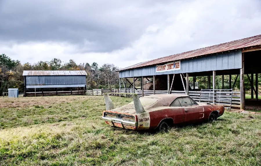 Cool stock photo of an old Dodge Charger Daytona car