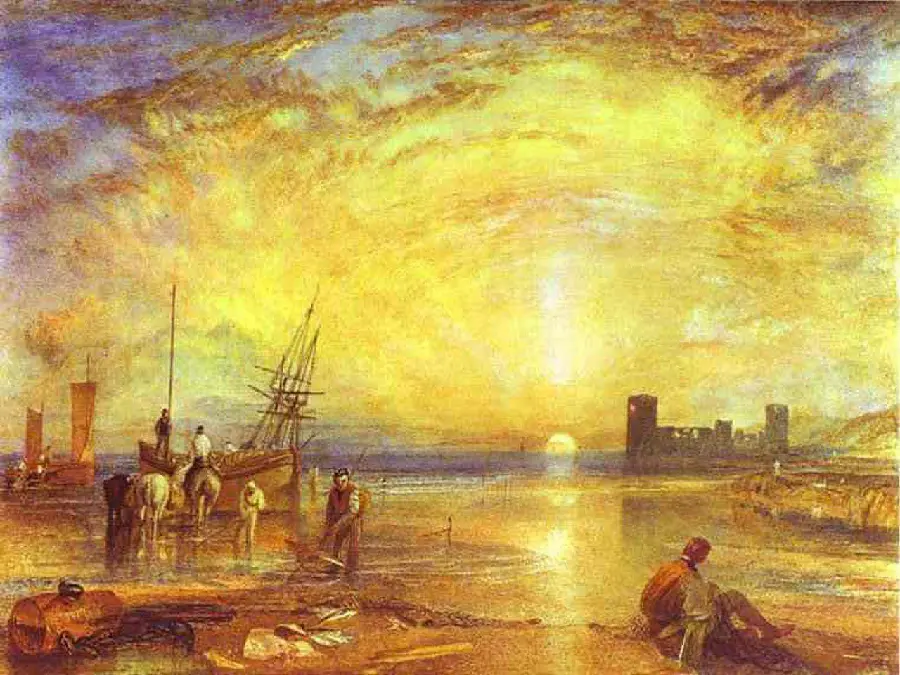 Download the most beautiful and special stock image of William Turner's painting for decorative painting printing