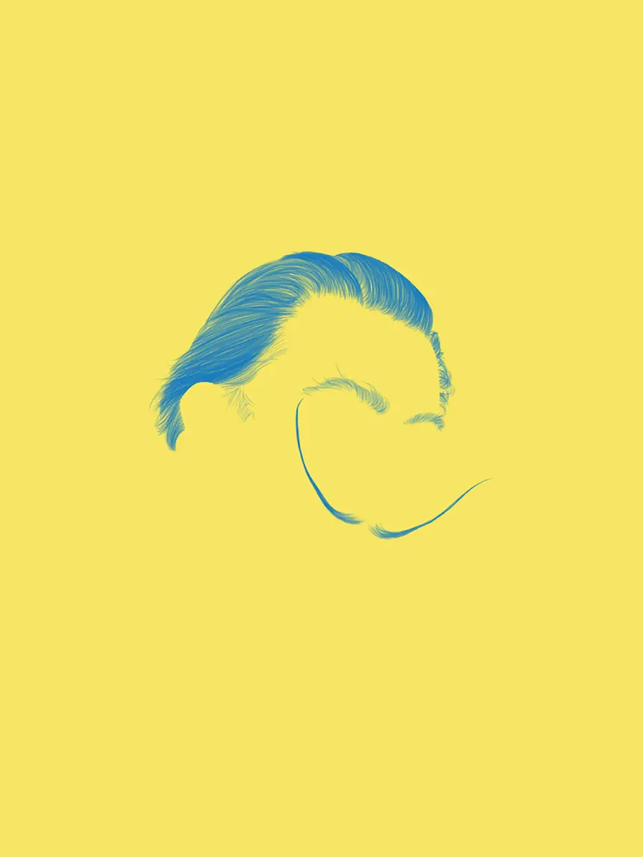 The most special minimalist and modern background photo with a yellow background 