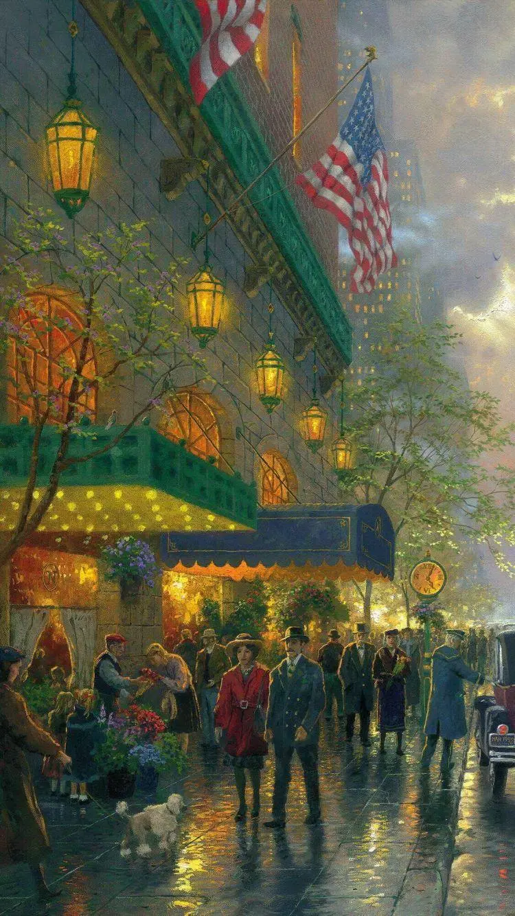 Download full HD photos of classical paintings of the city landscape for iPhone users