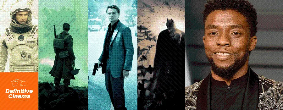 A collection of famous works by Christopher Nolan, the English director 