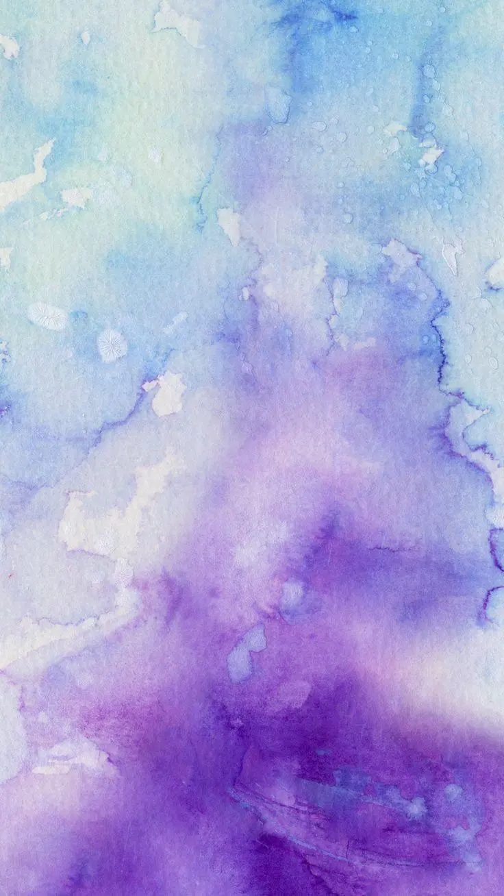 Very nice and spectacular watercolor wallpaper with a combination of purple and blue