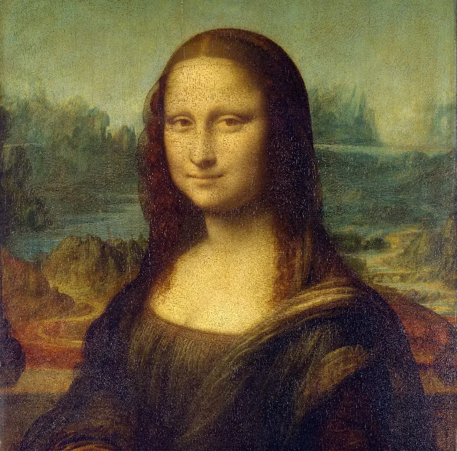 Download the beautiful and famous Mona Lisa painting photo by Da Vinci 