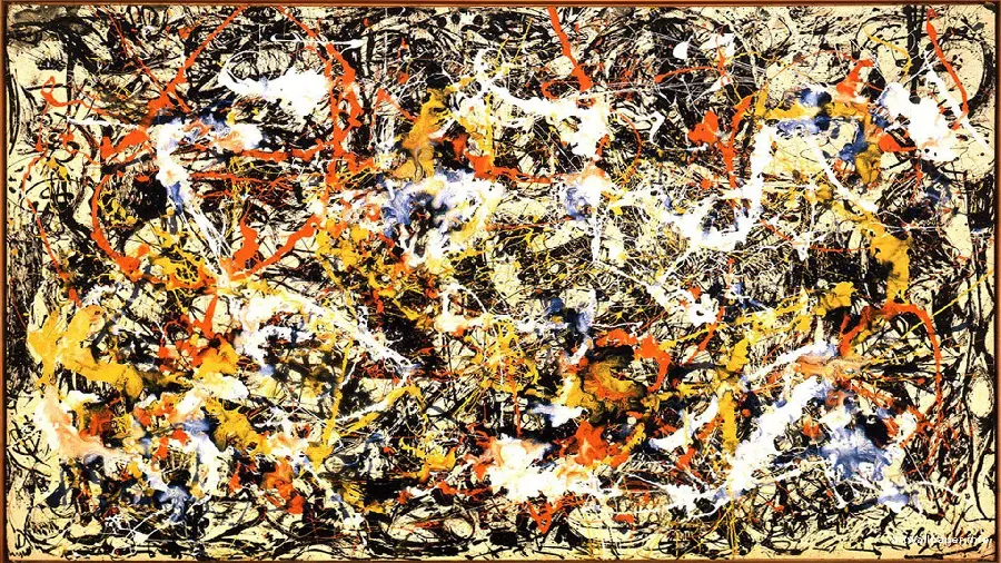 Convergence Oil Painting Jackson Pollock Milwaukee Art Museum Van Gogh 