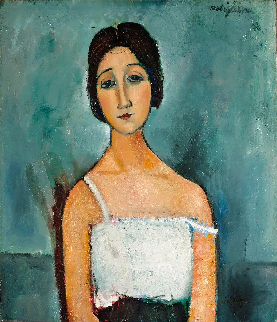 Christina 1916 oil painting by Amedeo Modigliani Expressionist style