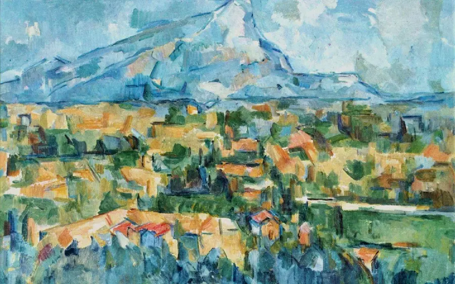 Special desktop wallpaper with a design from a painting by Paul Cezanne