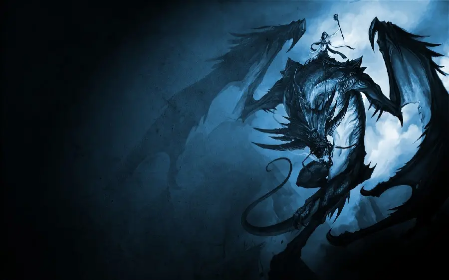 Giant dragon photo for a cool and creepy laptop wallpaper