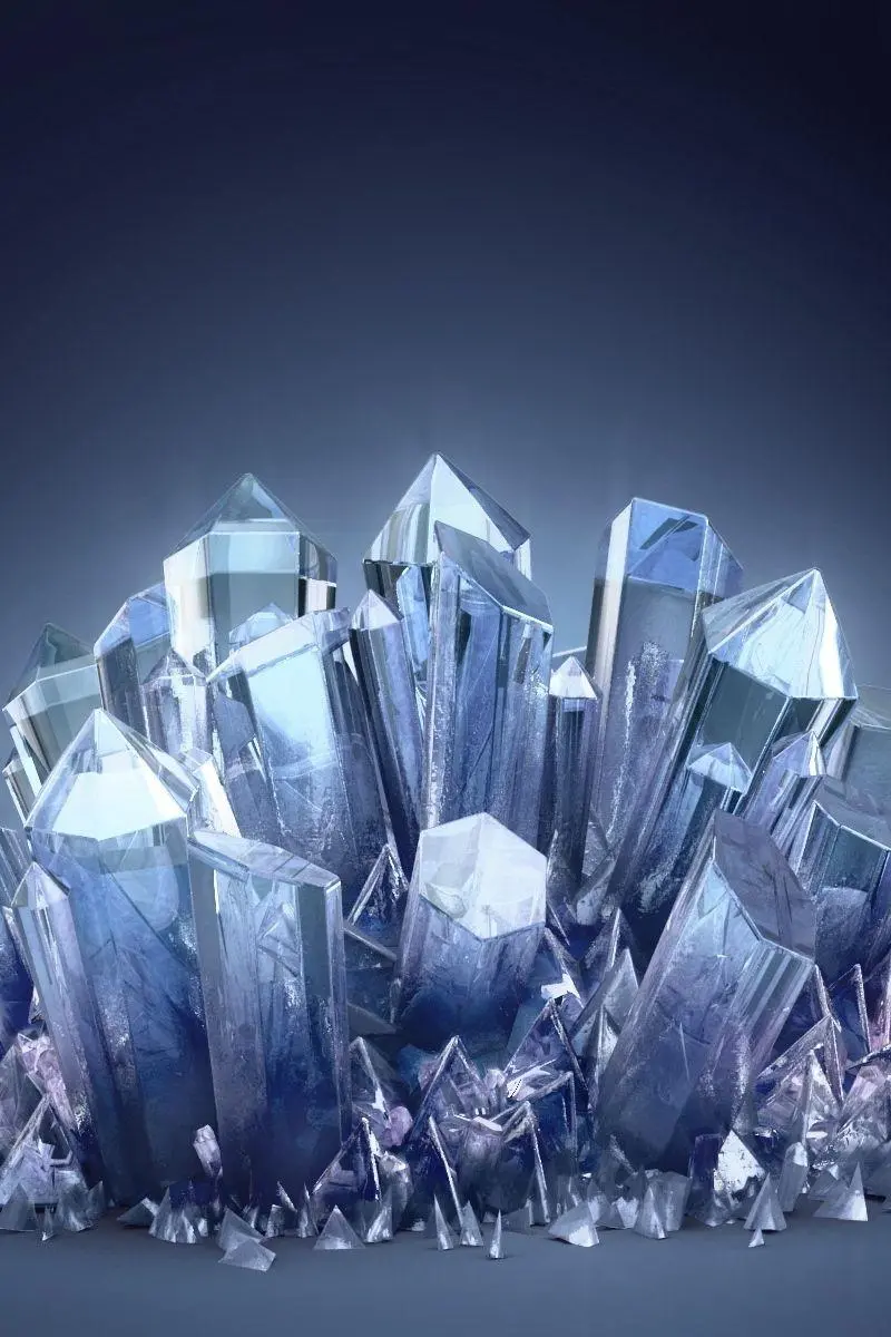 Shiny and shiny crystals wallpaper for iPhone 