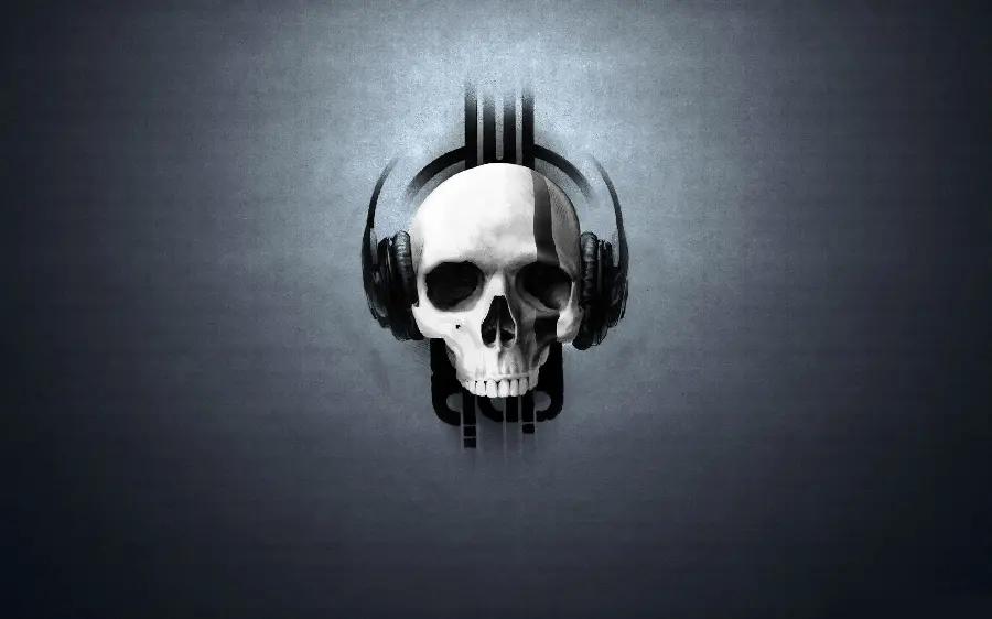 The scariest boy's wallpaper of 2023 with a human skull design 