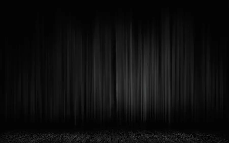 Special and interesting image of the black theater curtain 