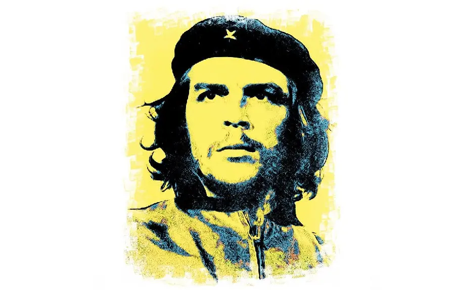 The Most Beautiful Edit of Ernesto Che Guevara's Photo with a White Background for Profile 