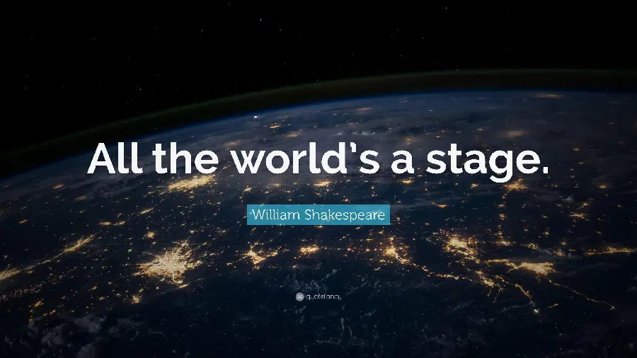Profile picture of William Shakespeare's text with a black background 