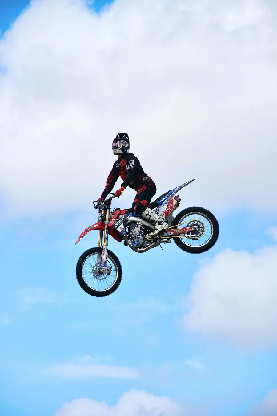 Download photo of jumping with a motorcycle for the background of the phone
