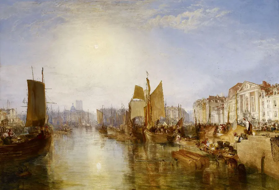 Free image of the City Gate painting by William Turner in 4K quality