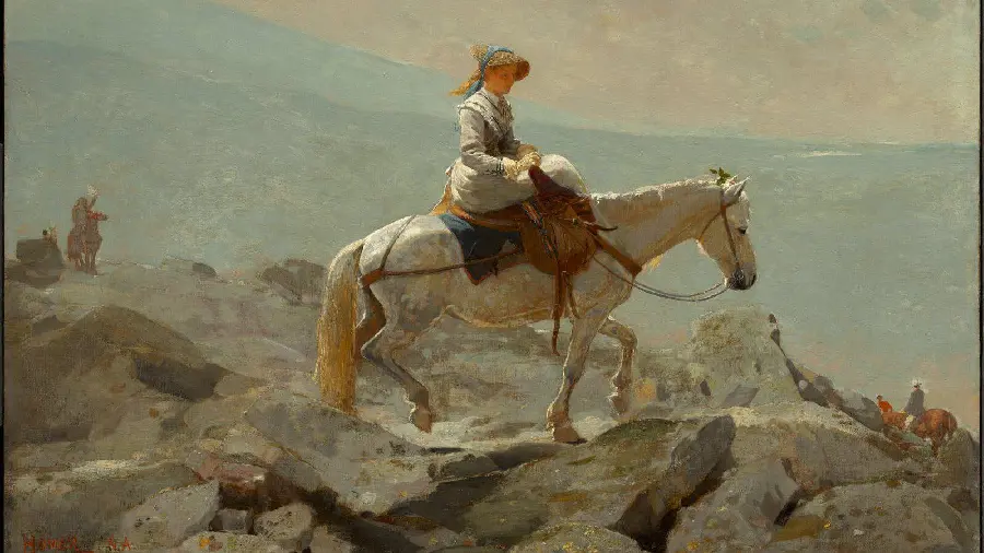 Painting Bridle Path, White Mountains - Clark Institute of Art 1979 by Winslow Homer