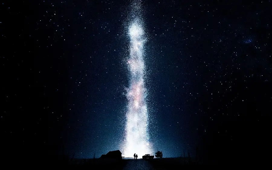 The most beautiful image with a galaxy theme for the laptop background from the famous film Interstellar by Christopher Nolan