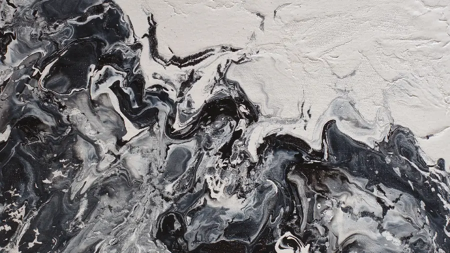  Black and White Liquid Texture Wallpaper with High Resolution 