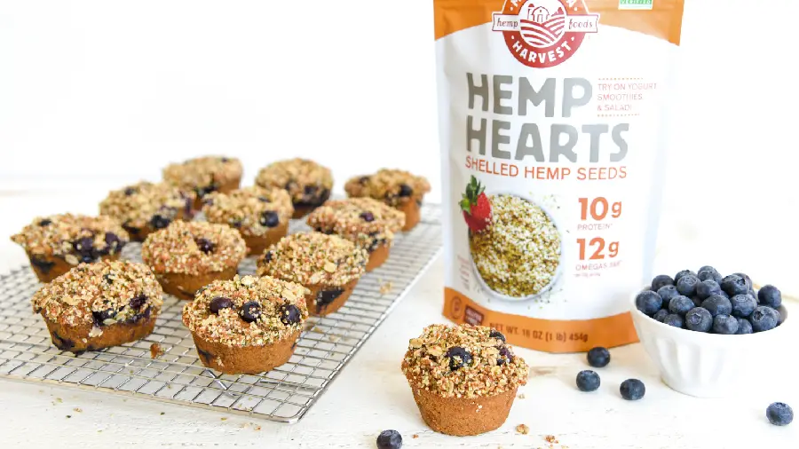 Delicious blueberry muffin background