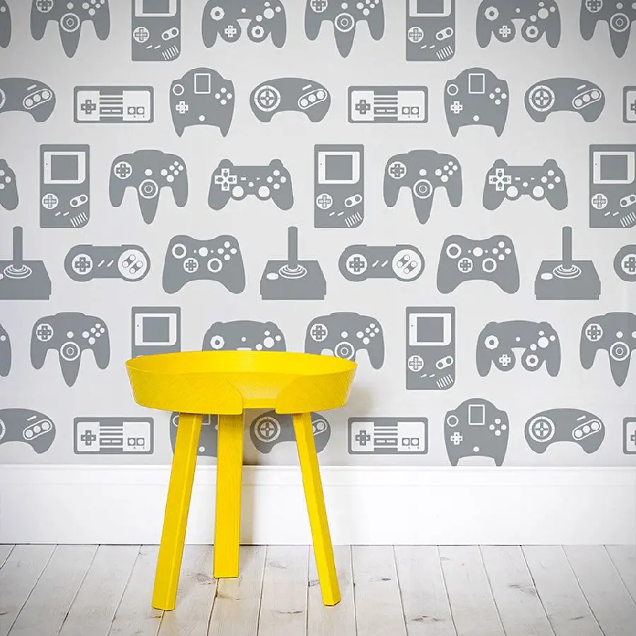 Wallpaper of computer game design and Atari and PS controller wallpaper 