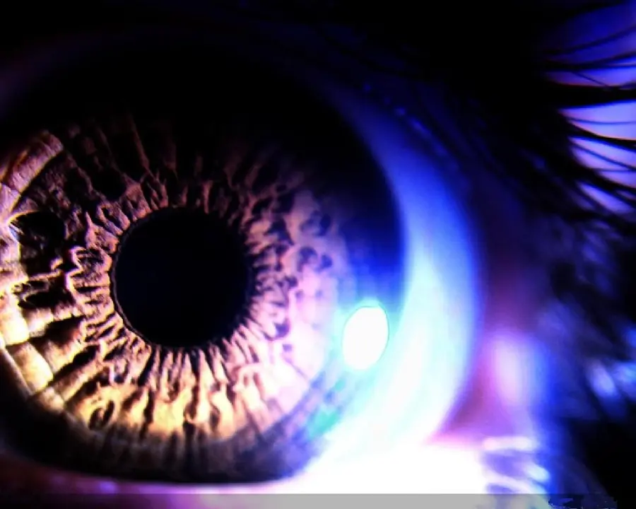 Photo taken in an abstract style of the human eye