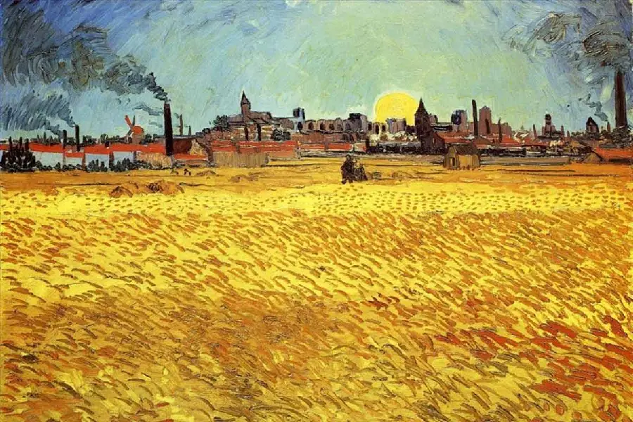 Vincent van Gogh - Wheat Fields at Sunset near Arles, 1888 Winslow Homer