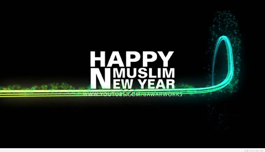 Download Islamic and religious New Year greetings photo with English text 