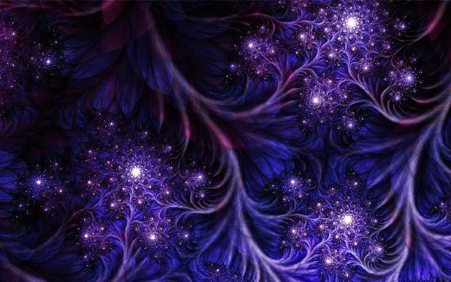 Shiny purple wallpaper created in abstract fractal style