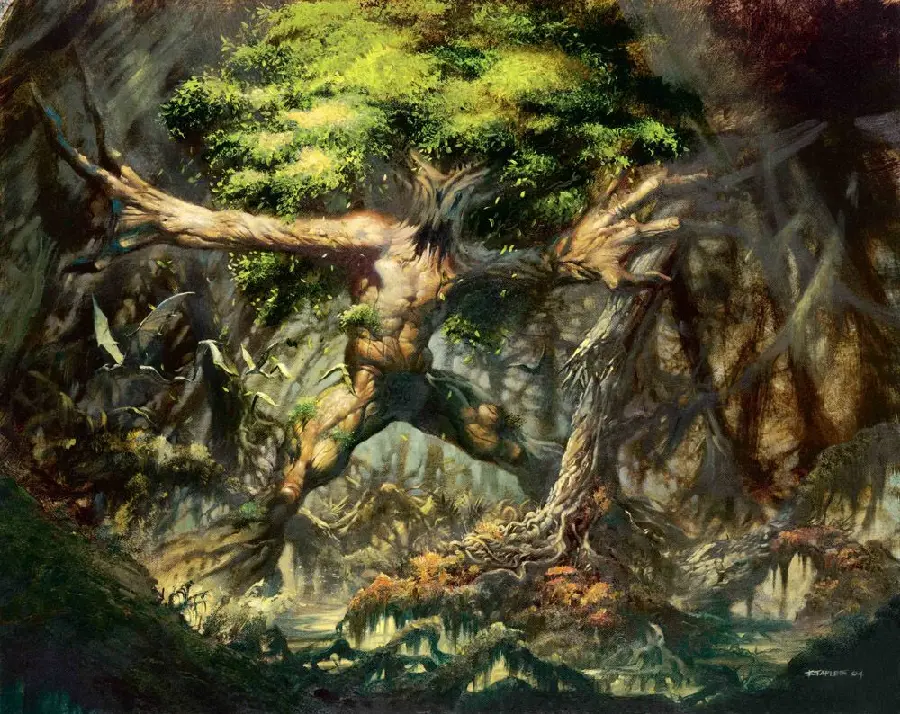 Free download of an interesting and spectacular fantasy tree man photo