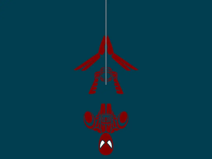 Amazing and spectacular background of the fantasy Spider-Man