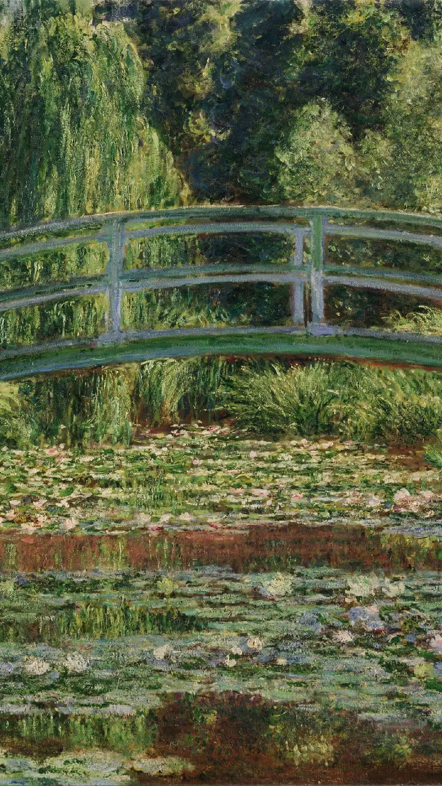 Download background photo of a painting of a beautiful and lush nature 