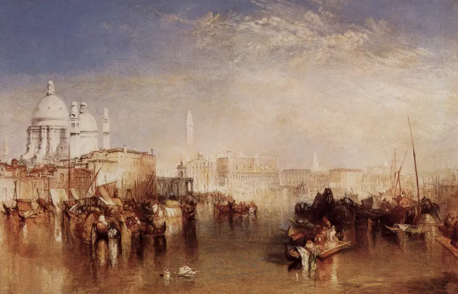 Simple and artistic wallpaper of a painting by the great English artist William Turner