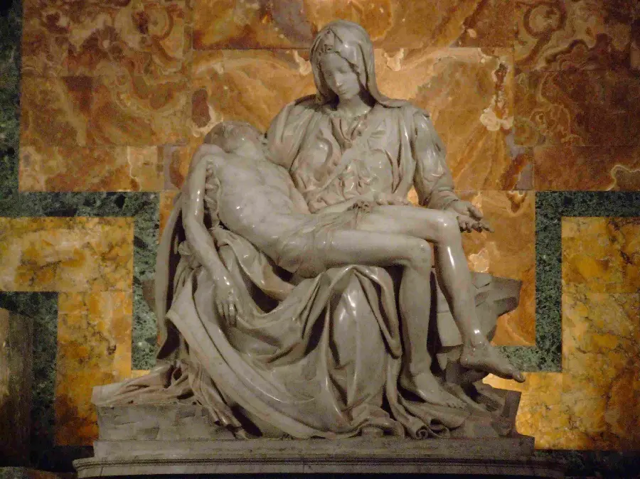 Download the full-size photo of the Mercy or the Piety by Michelangelo in full HD quality 