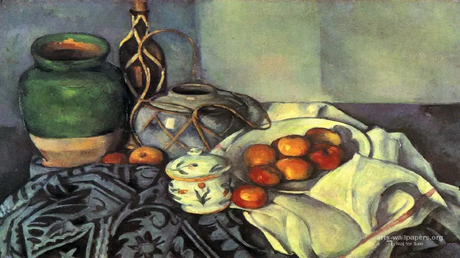 A very beautiful picture drawn by the famous painter Paul Cezanne