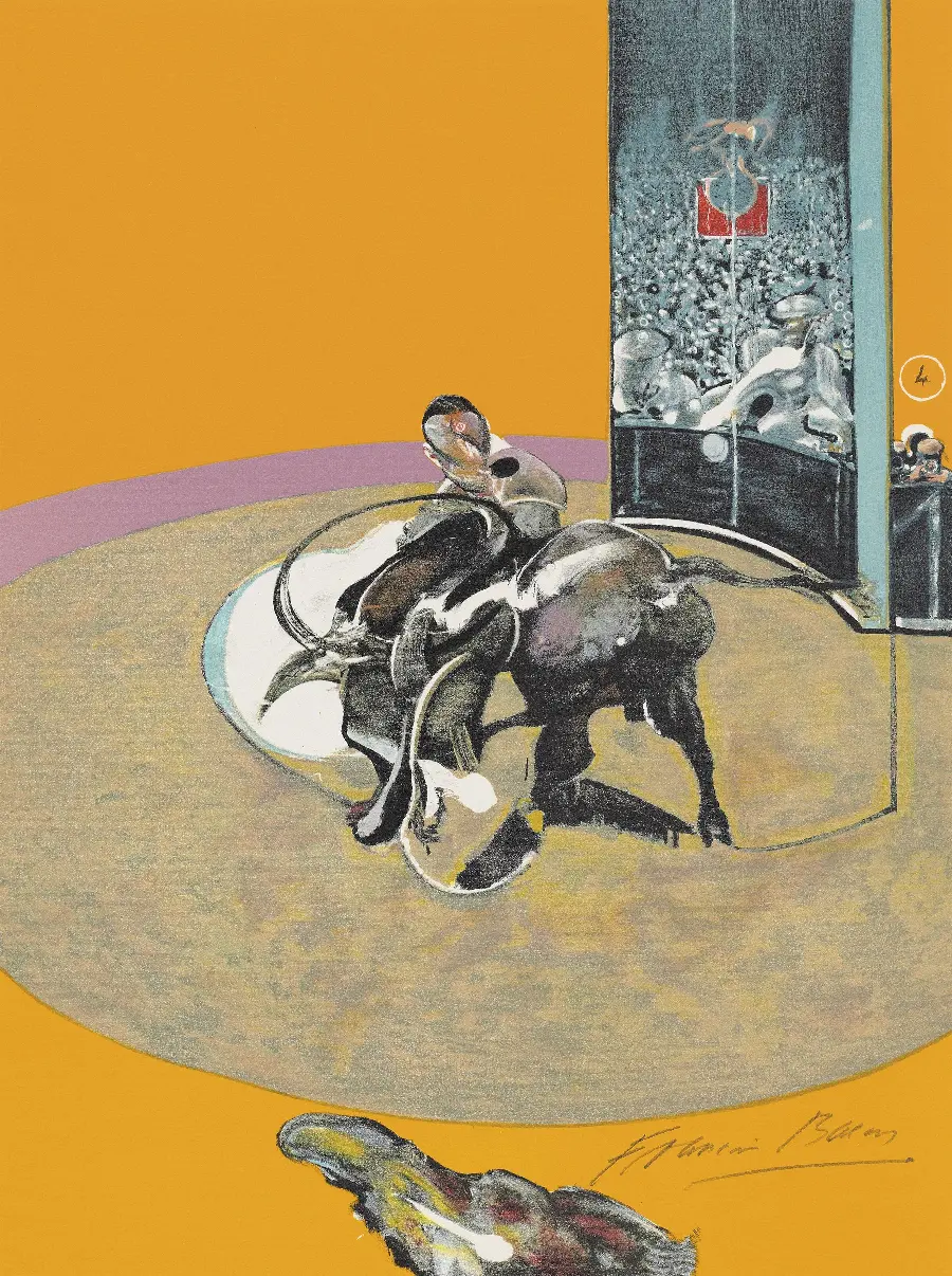 Francis Bacon Painting 1992 Original Feria Nimes Serigraph - French Poster