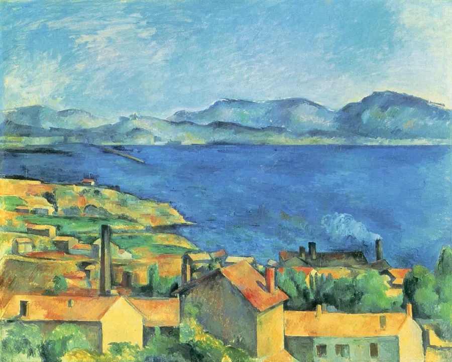 Painting of the Bay of Marseille by the spectacular Paul Cezanne
