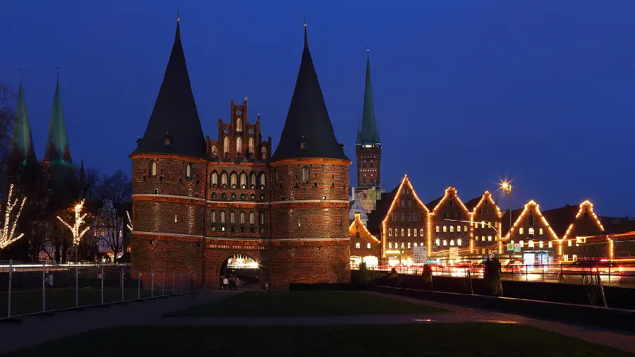 Real palace and castle wallpaper, illuminated legendary design