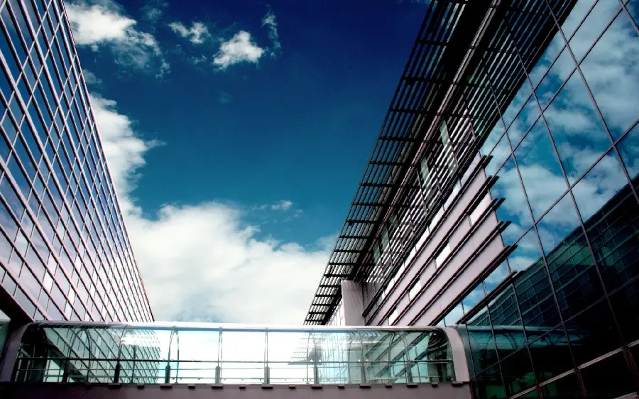 Beautiful Stock Photo of Building with Steel and Steel Frame