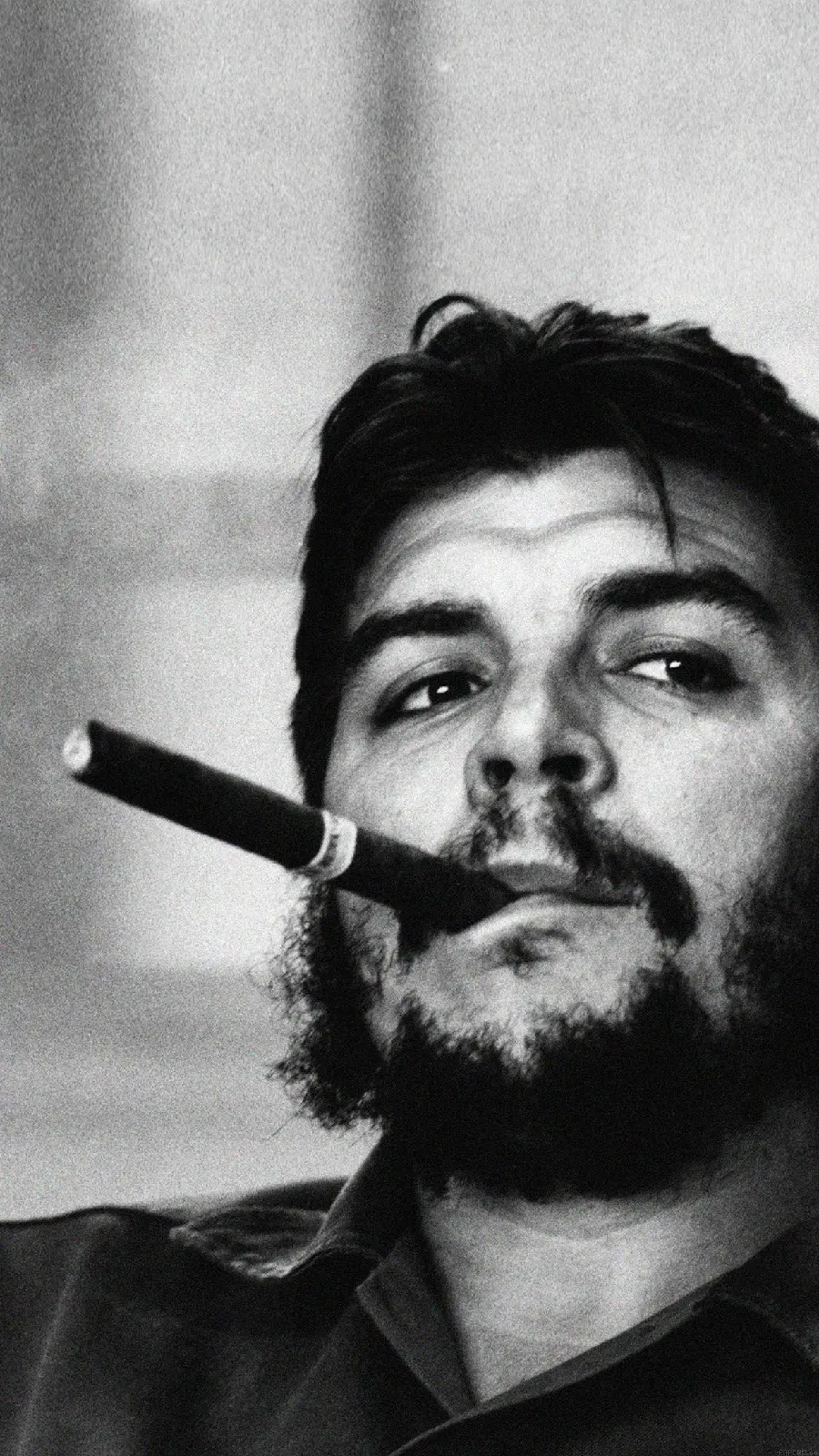 The simplest profile picture of Ernesto Che Guevara, the main character of the Cuban Revolution 