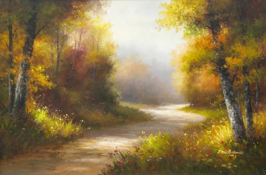 The most mysterious photo of a beautiful autumn nature painting