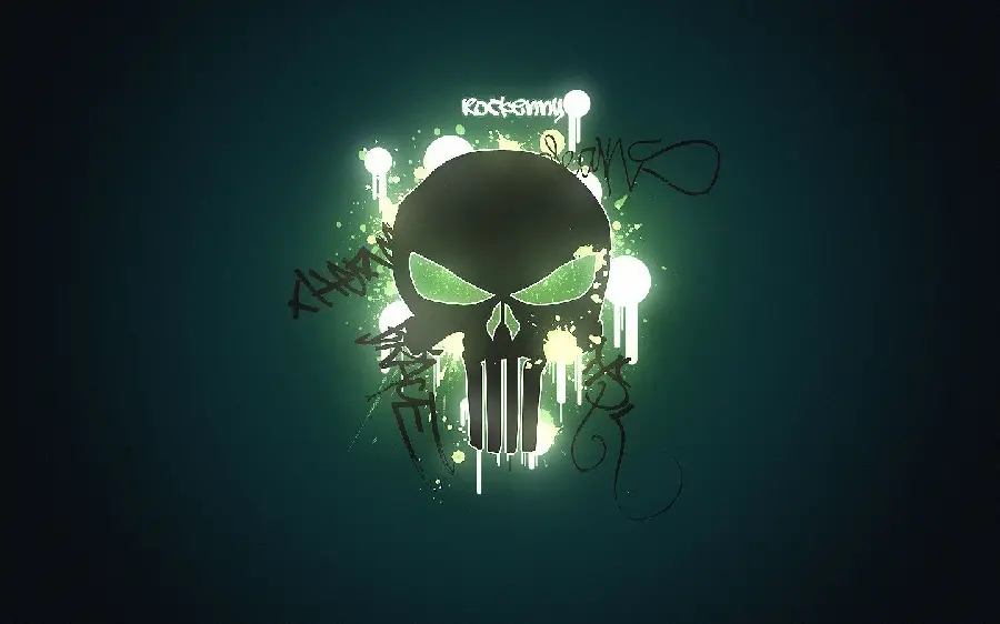 The most special profile picture with a fantasy human skull design 