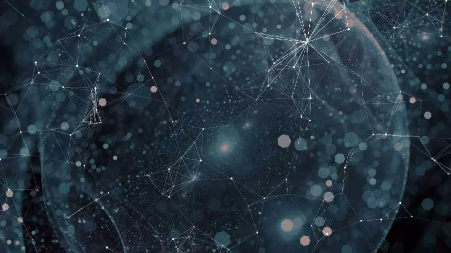 Blockchain profile picture and digital background for computer students and those interested in investing and trading