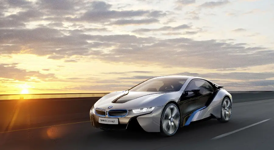 The most special silver electric car model with the highest quality