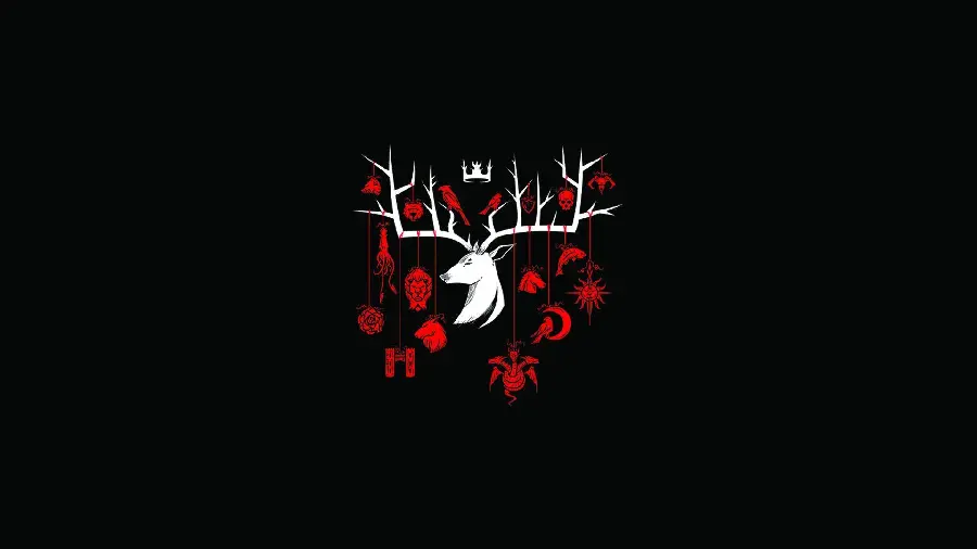 Minimalist fantasy deer profile photo HD 