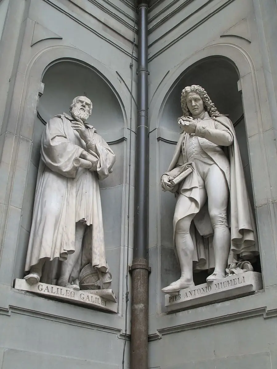 Memorial statue of Galileo Galileo, the Italian astronomer, physicist and engineer