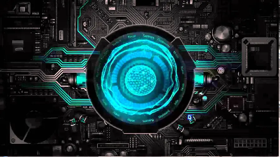 Engineering photo of computer and computer hardware details