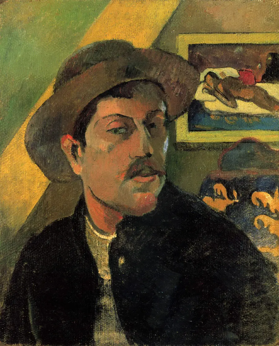 Angry man stock photo by Paul Gauguin, famous French painter and sculptor
